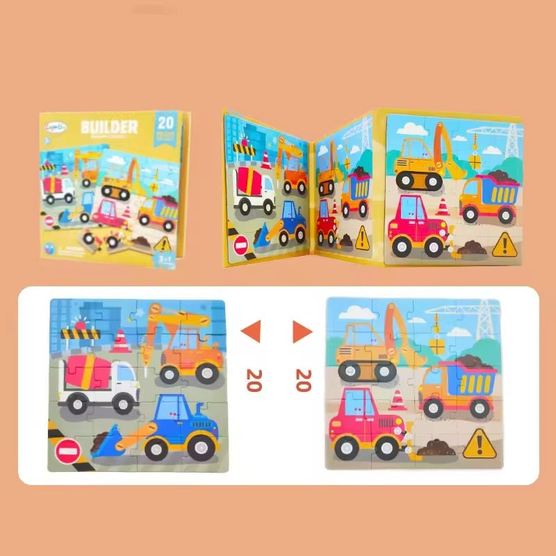 Builder Creative Magnetic Puzzle Book