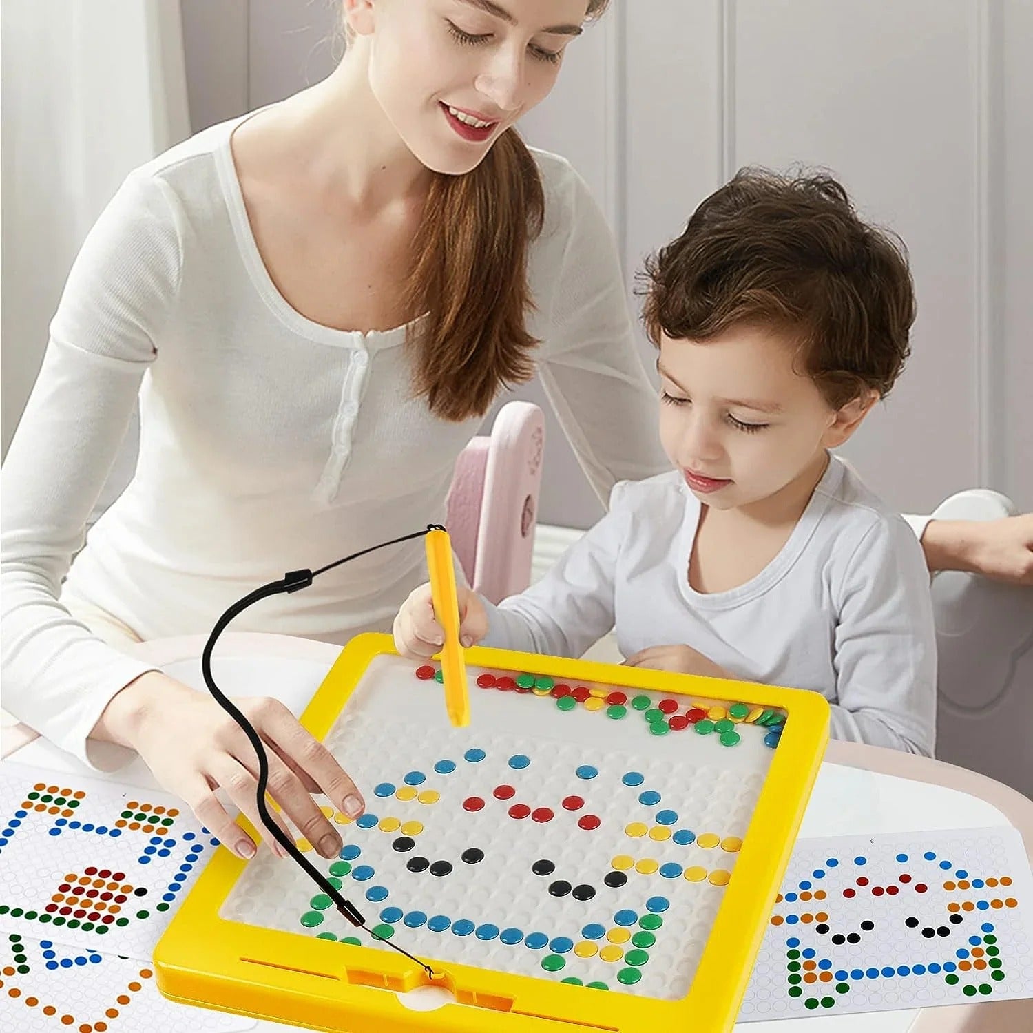 Magnetic Drawing Multicolour Bean Board