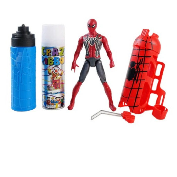 Spiderman Web Shooter & Water Shoot Cosplay with Action Figure