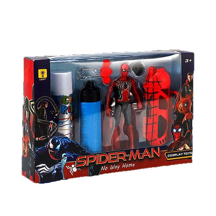 Spiderman Web Shooter & Water Shoot Cosplay with Action Figure