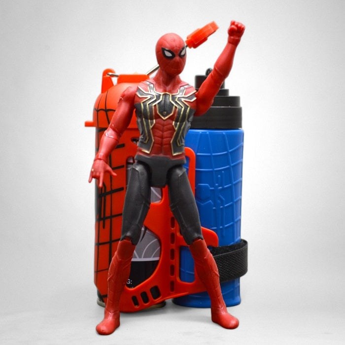 Spiderman Web Shooter & Water Shoot Cosplay with Action Figure