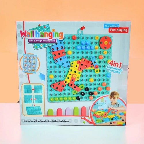 Creative Wallhanging Mosaic Construction 185 Pcs Set