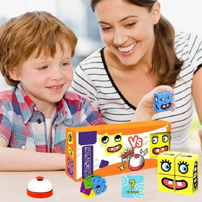 Face Changing Expression Cube Puzzle Blocks Challenge Game