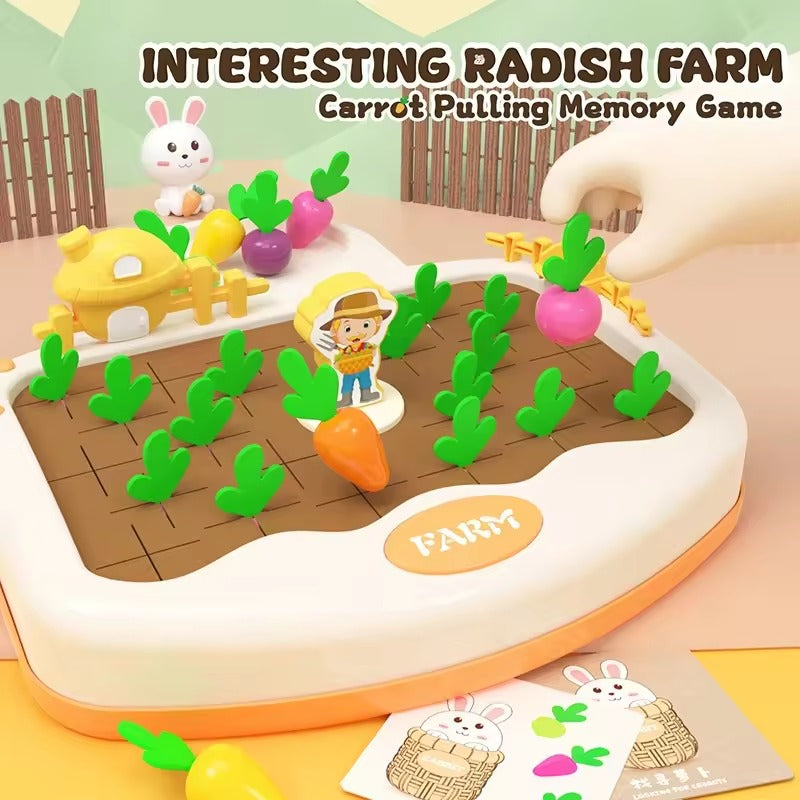 Carrot Radish Farm Harvest & Pull Montessori STEM Toy