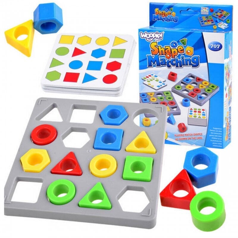 Multicolour Shapes Maching Educational Challenging Game