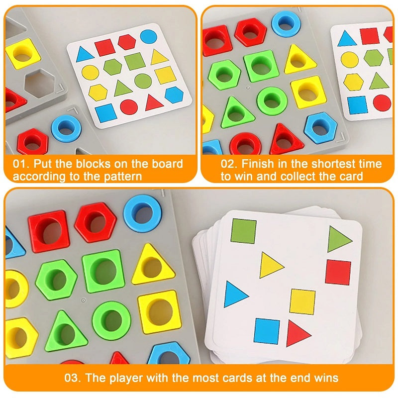 Multicolour Shapes Maching Educational Challenging Game