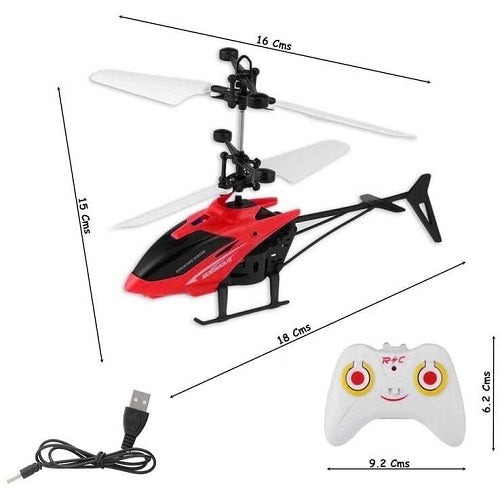 2 in 1 RC Helicopter With Light Rechargeable Activity Toy