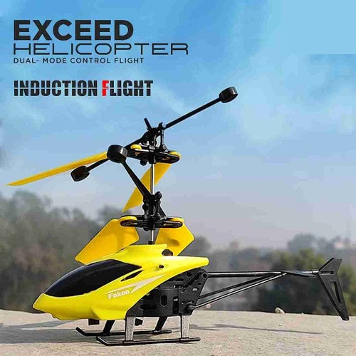 Sensing Up And Down Helicopter Rechargeable With Lights Creative Activity