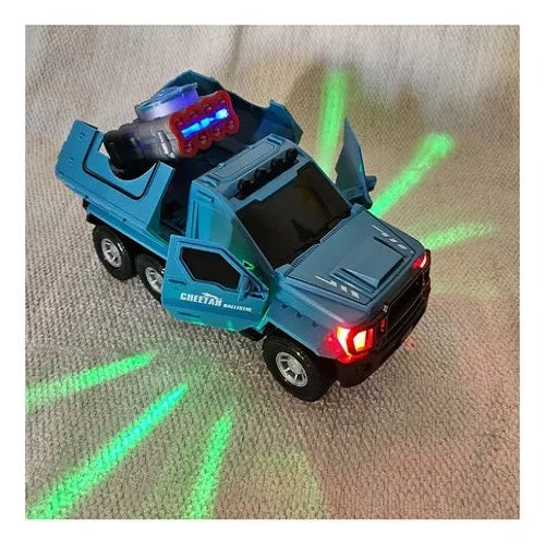 Musical Military Hammer Electric Jeep With Bullets Shooting & Lights