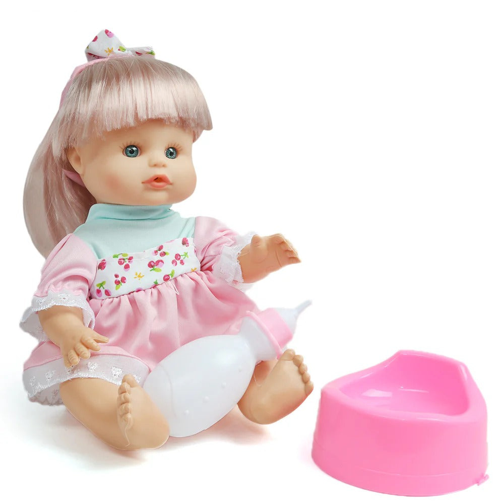 Lovely Baby Doll Set With Her Feeder and Accessories