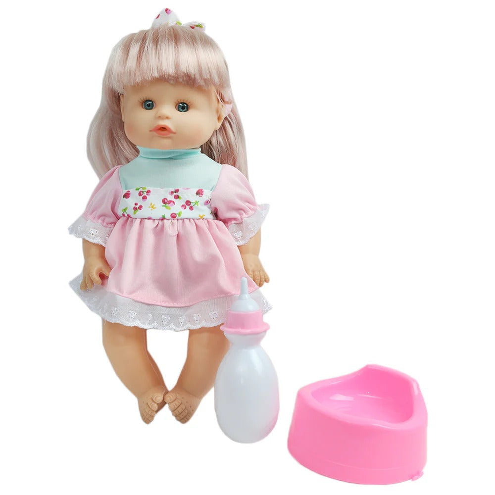 Lovely Baby Doll Set With Her Feeder and Accessories