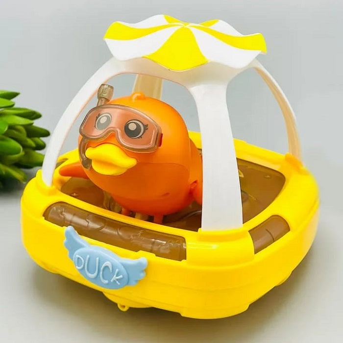 Cute Electric Duck With Lights & Music Bump & Go Action