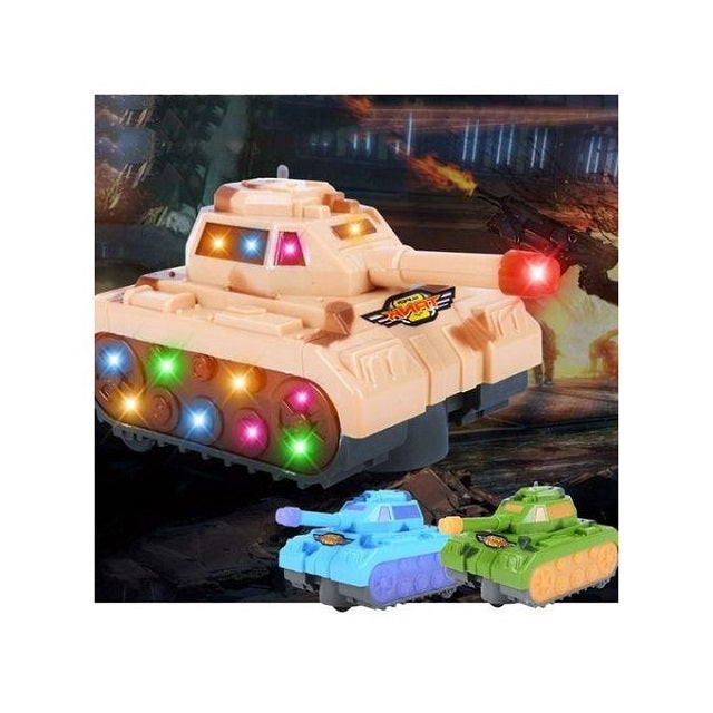 Musical Mini Electric Military Tank With Flashing Lights