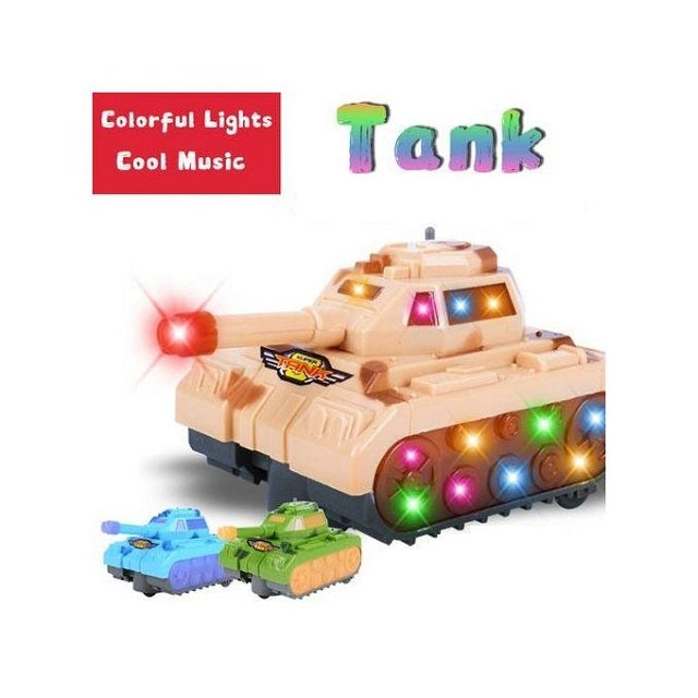 Musical Mini Electric Military Tank With Flashing Lights