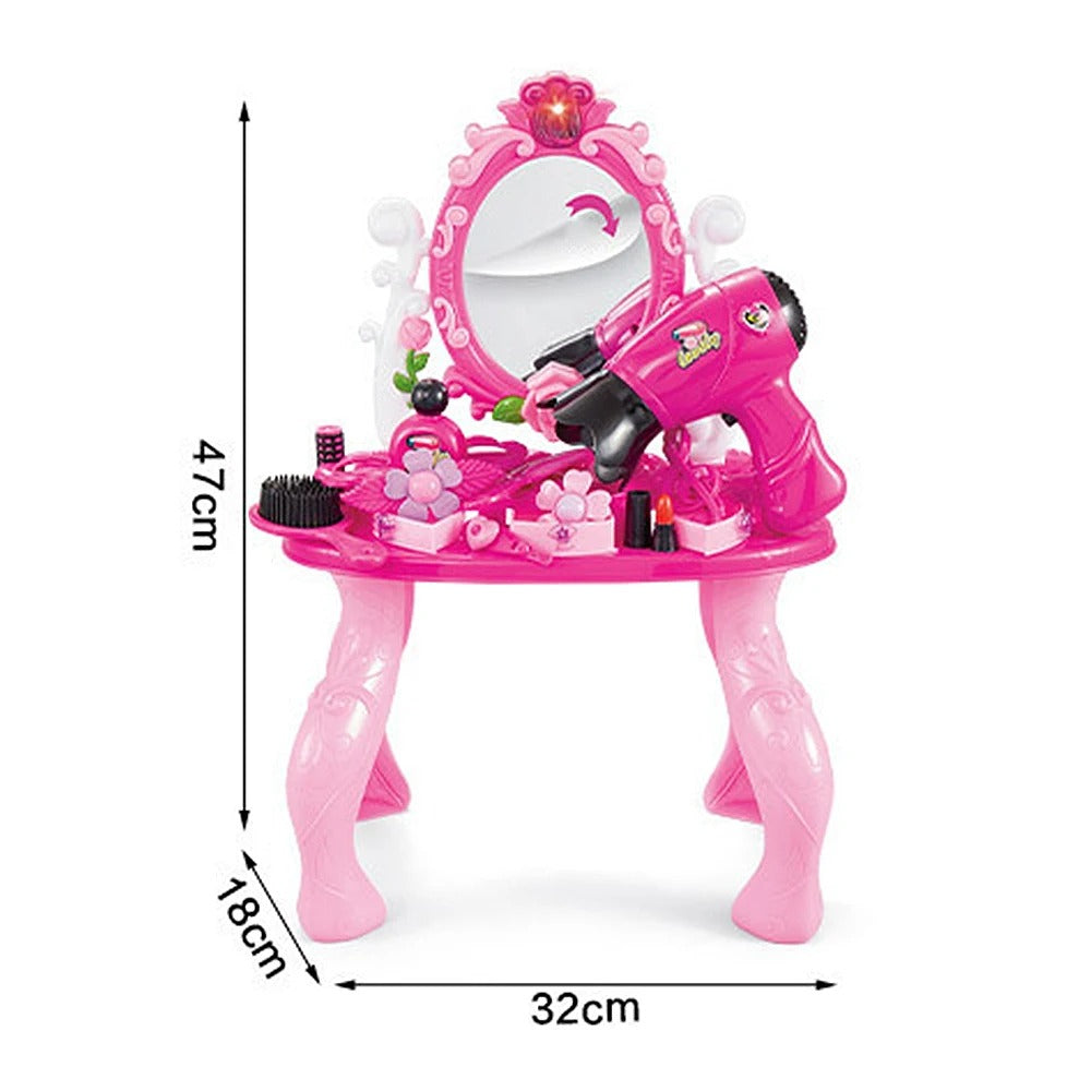 Fashion Beauty Dressing Table Pretend Play Set With Lights