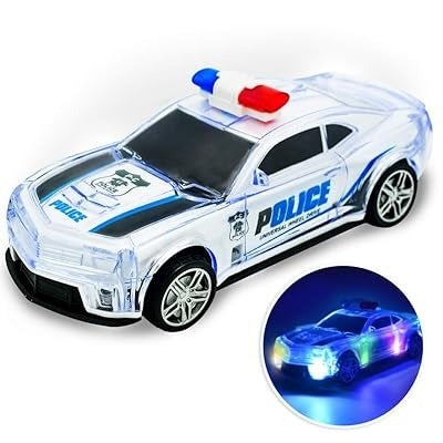 Musical Police Sport Car With Flashing Lights & Siren