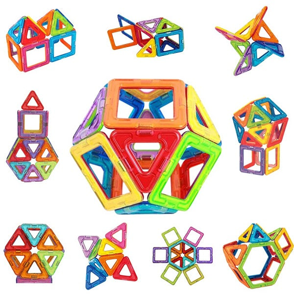 Multicolour Magnetic Sheet 3D Building Blocks 30 pcs