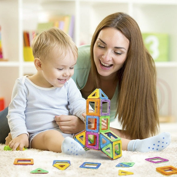 Multicolour Magnetic Sheet 3D Building Blocks 30 pcs – MGT Toys