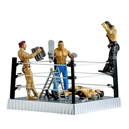 WWE Wrestling Stage Fighting Ring With 4 Action Figures