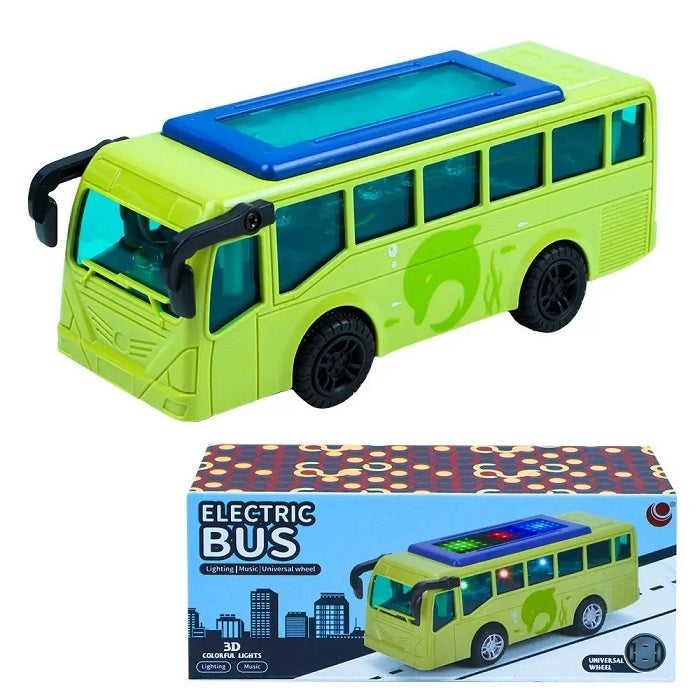 Musical Electric Automatic City Mini Bus With Flashing Lights