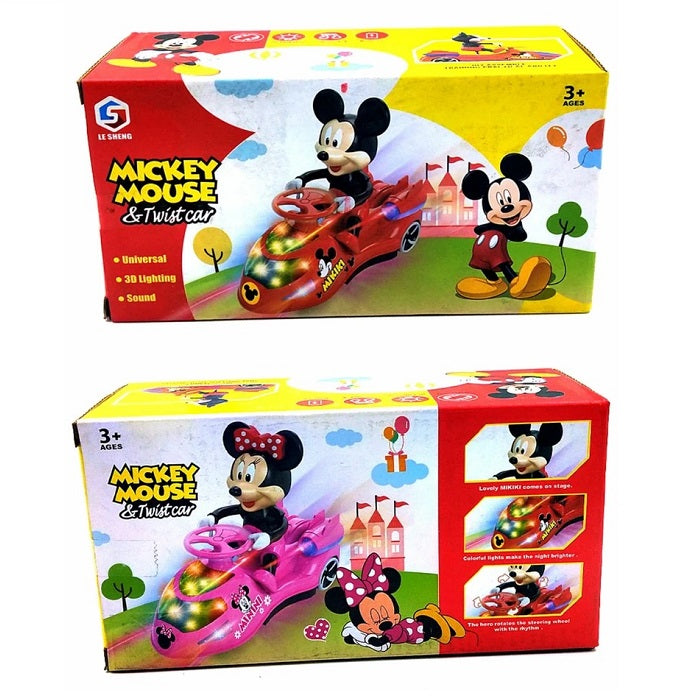 Musical Mickey Mouse Twist Car With Flashing Lights