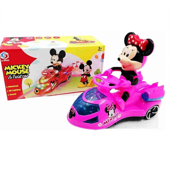 Musical Mickey Mouse Twist Car With Flashing Lights