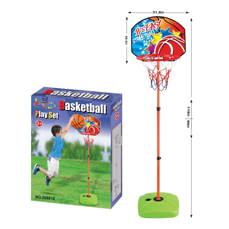 Hoops Basketball Goal Stand Set with Ball & Pump Activity game