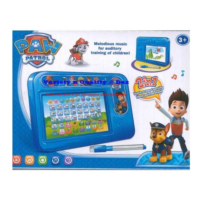 2 IN 1 Paw Patrol Themed Learning Educational Board & White Board