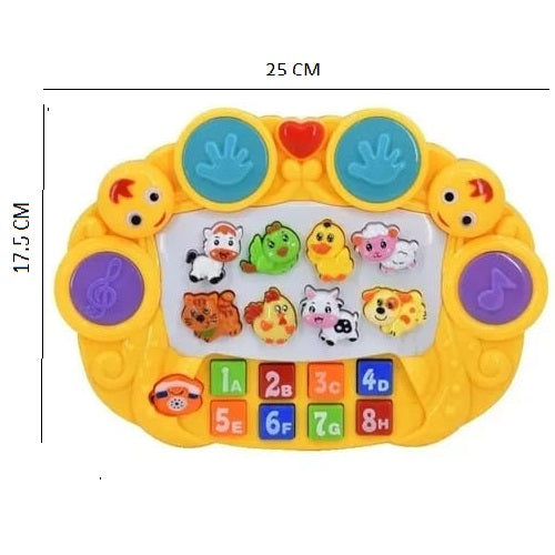 Musical Animal Piano With Lights Educational Activity Toy