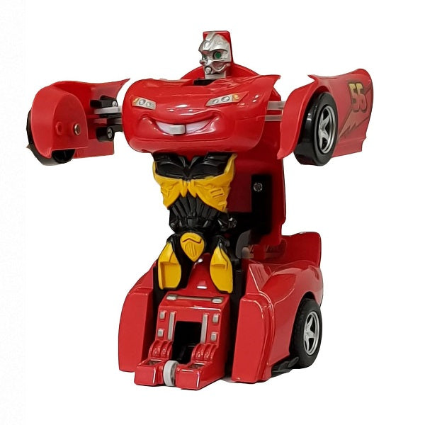 2 IN 1 Transformer McQueen Robot Car With Lights & Music