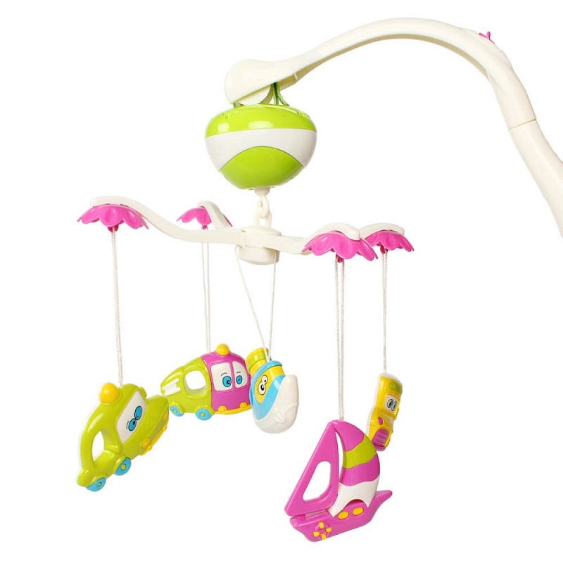 Musical Hanging Rotate Transport Rattle Mobile Cot For Kids