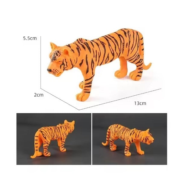 Jungle Zoo Wild Animals Set Of 6 Pcs