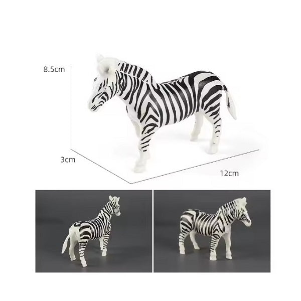 Jungle Zoo Wild Animals Set Of 6 Pcs