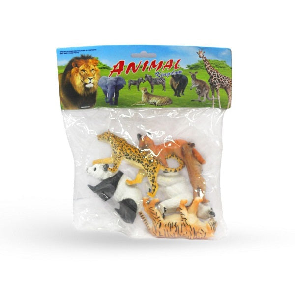 Realistic Wild Animal Creatures Set Of 6 Pcs