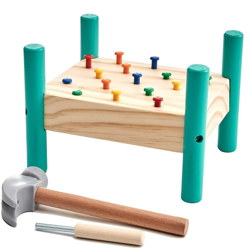 Wooden Nailing Table Multi-functional Creative Educational Toy
