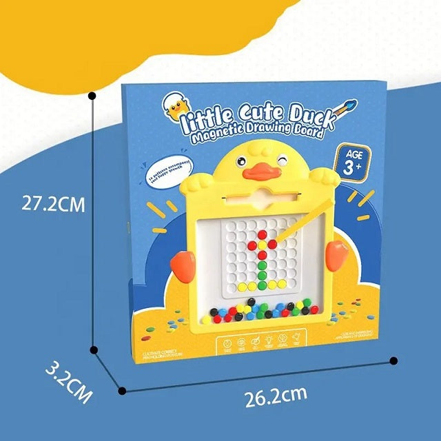 Cute Duck Theme Magnetic Drawing Multicolour Beans Board