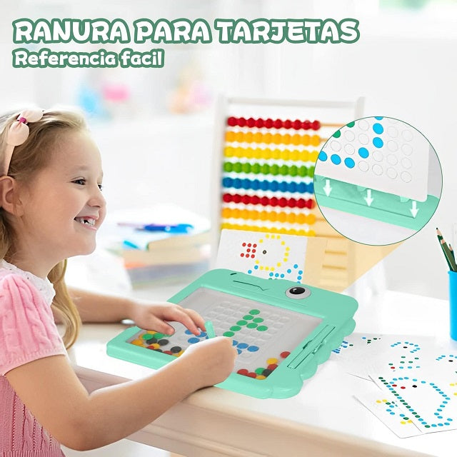 Cute Dinosaur Theme Magnetic Drawing Multicolour Beans Board