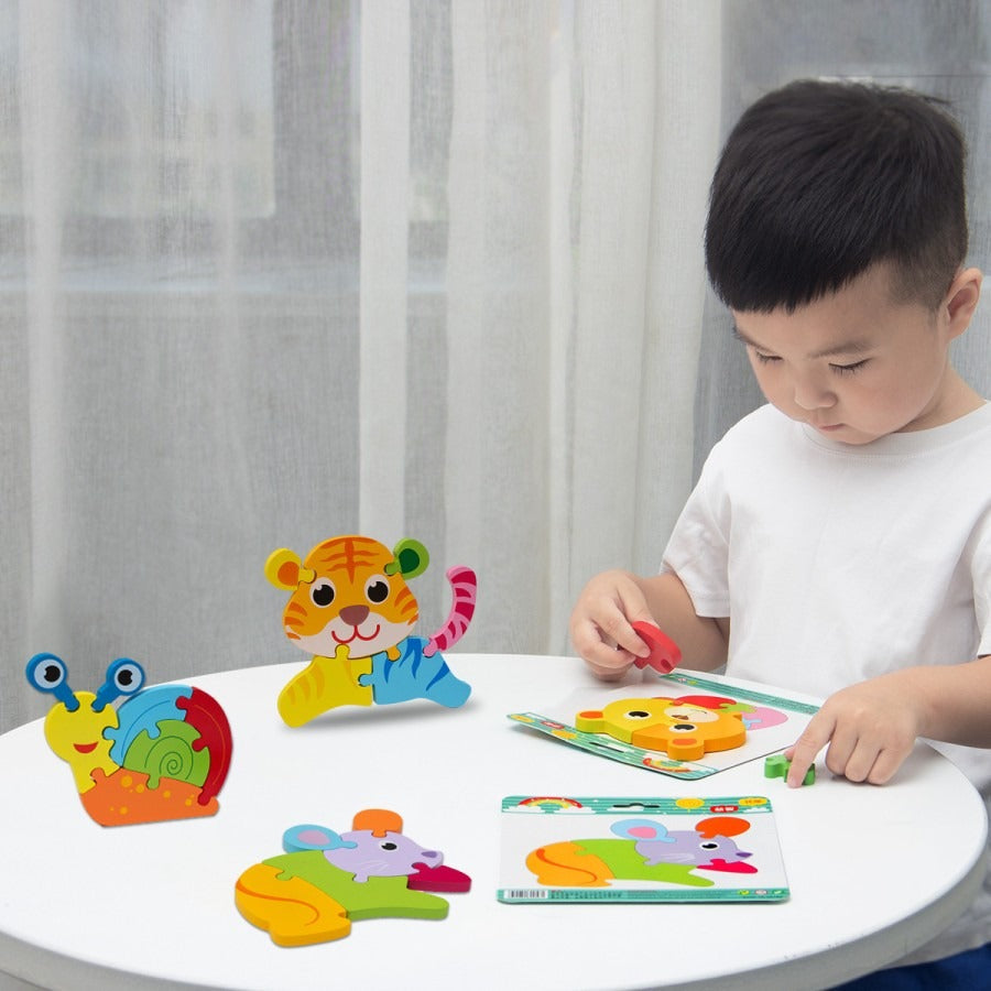 Wooden Animal 3D Jigsaw puzzle