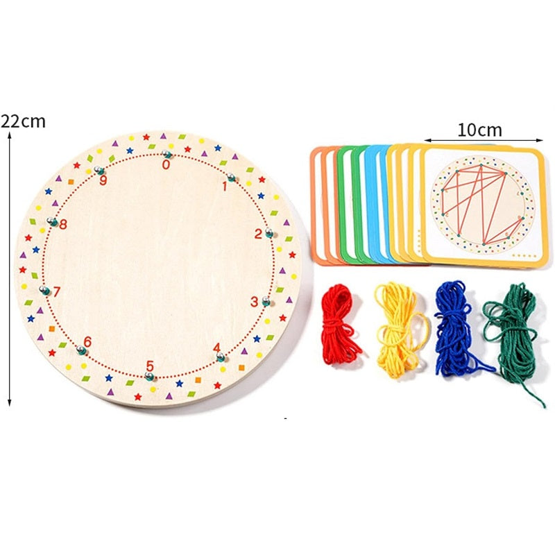 Wooden 3D Winding Patterns Creative Educational Activity