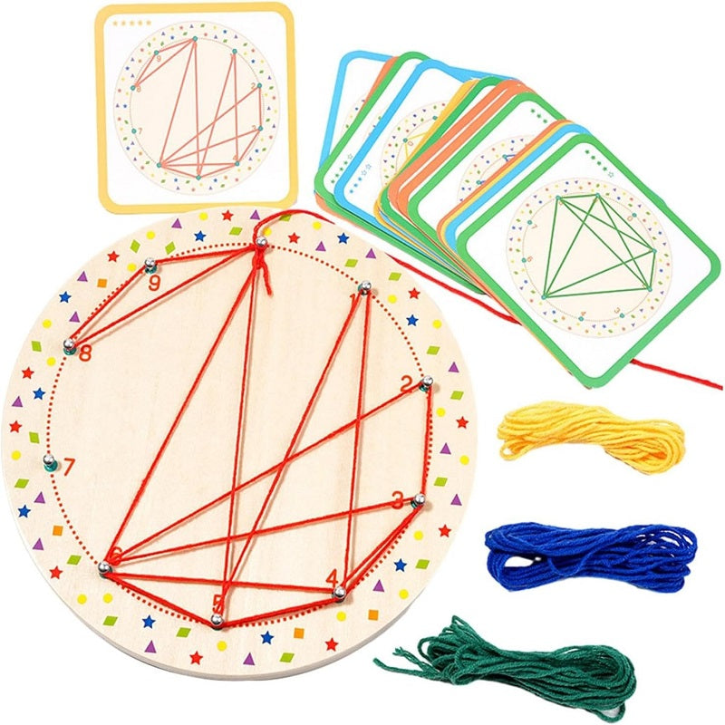 Wooden 3D Winding Patterns Creative Educational Activity