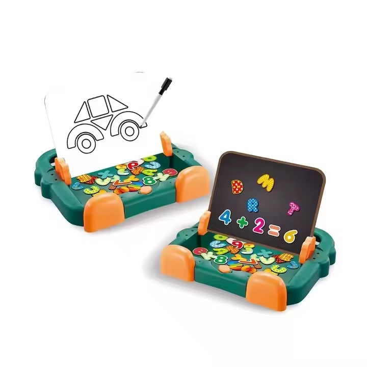 2 IN 1 Magnetic Puzzle & Writting Board Educational Toy