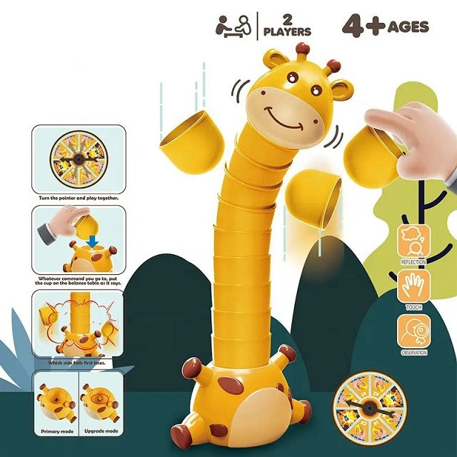 Giraffe Neck Stacking Cup Balance Challenging Game