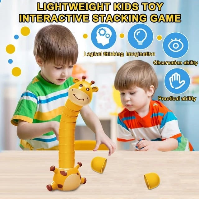 Giraffe Neck Stacking Cup Balance Challenging Game