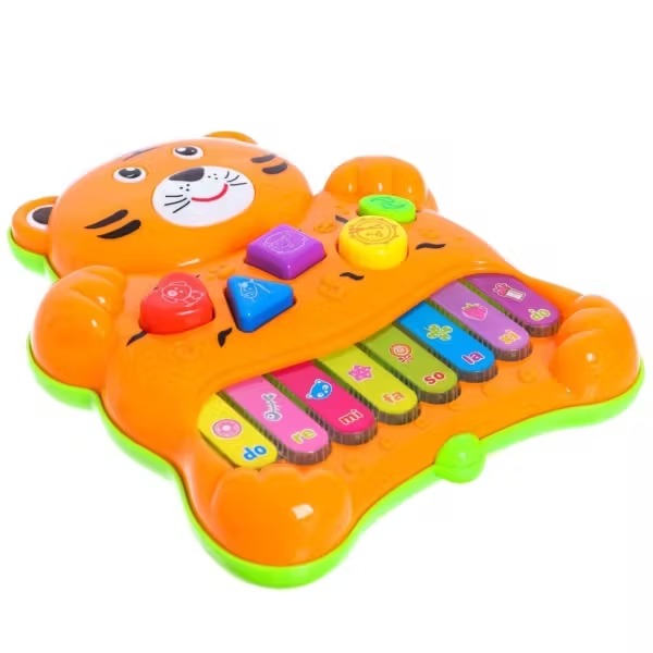 Musical Bear Theme Piano With Animala Sounds Educational Toy