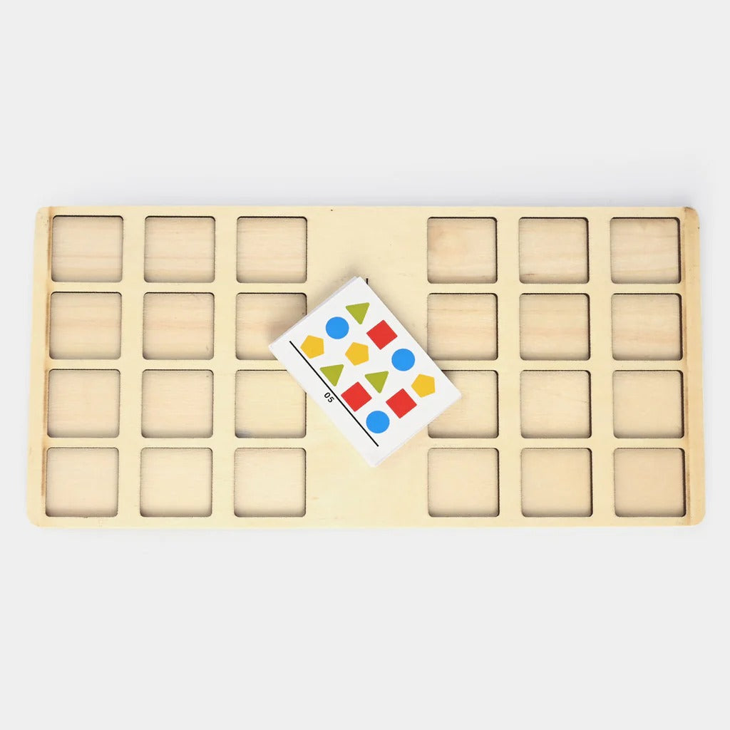 Wooden Shapes Four Color Battle 2 Players Challenging Game