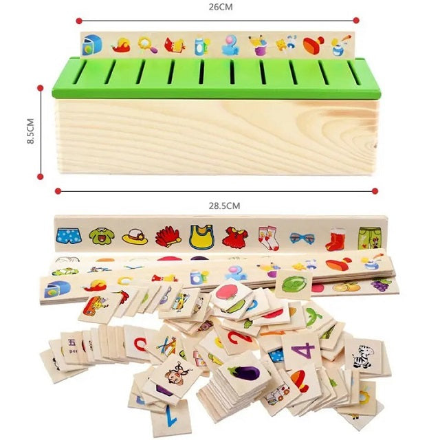 Wooden Mathematical Knowledge Objects Matching Early Educational Toy