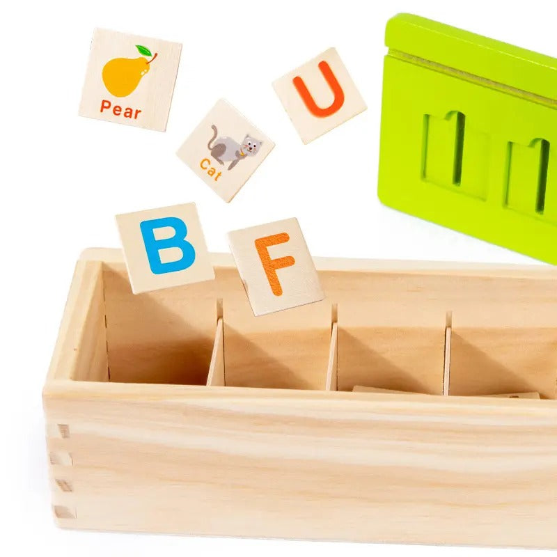 Wooden Knowledge Classification Objects Matching & Flash Cards Early Educational Toy