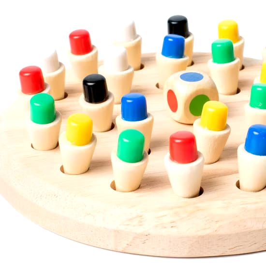 Wooden Memory Chess Stick With Dies Plate