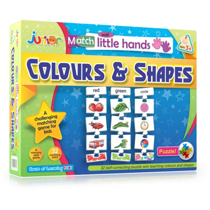 Match With Little Hands Learning Activity Colours & Shapes Puzzle