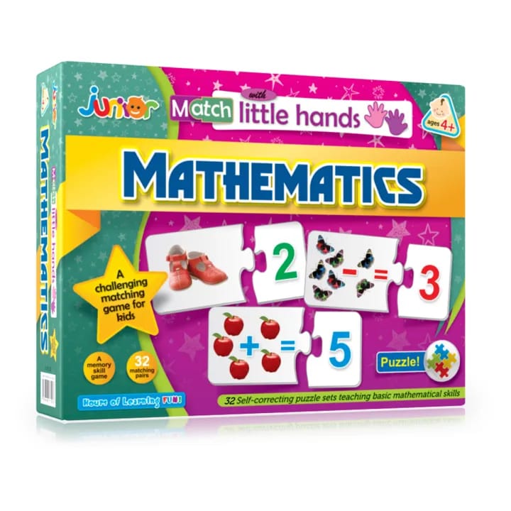 Match With Little Hands Learning Activity Mathematics Puzzle